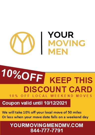 The Best 10% Off Weekend Local Moves